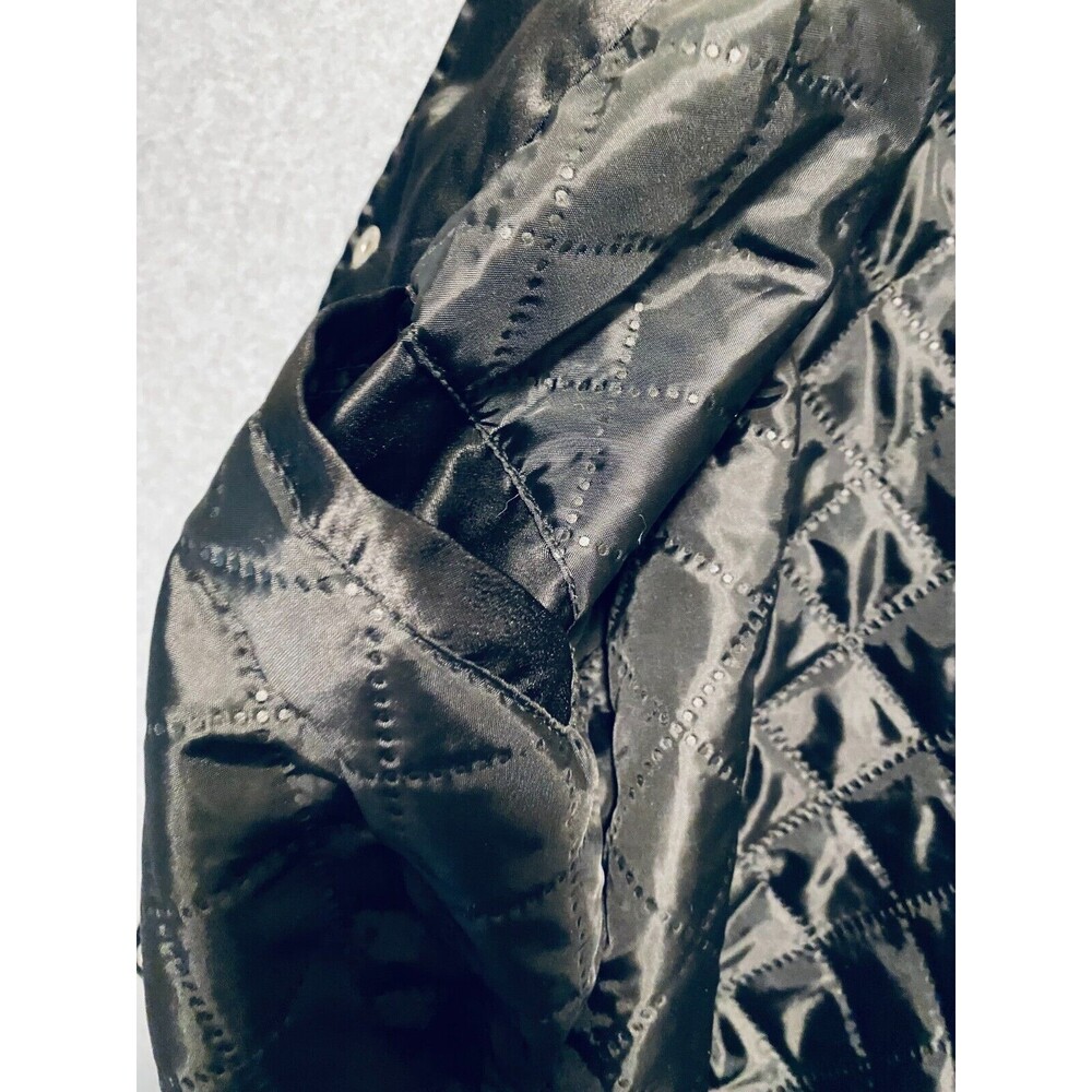 Sage Diamond Bomber Jacket Men's Medium Black Embroidered CO EST 2020 Streetwear - Picture 13 of 16